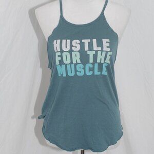 Pink Victoria's Secret Womens Small Tank Top Blue Muscle Shirt Sexy Sporty GUC